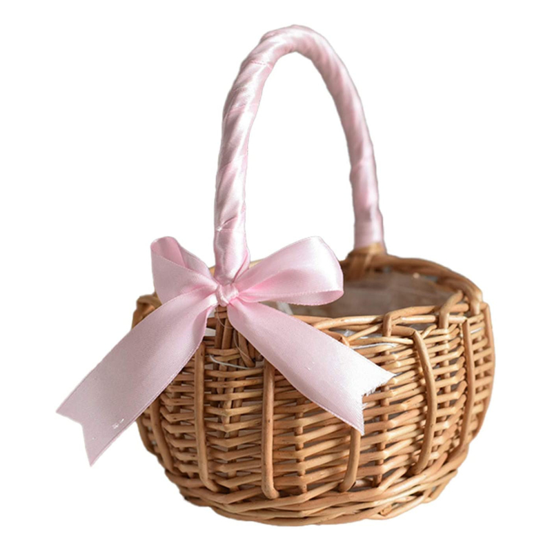 Handmade Storage Rack Woven Fl - Rattan Plant Basket ulasan dan harga