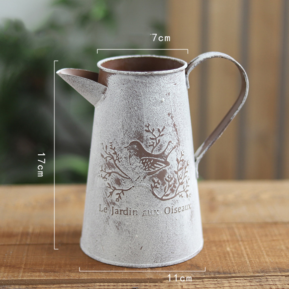 Garden Tin Bucket Vintage Flow - Home Decor Vase With Flowers ulasan dan harga