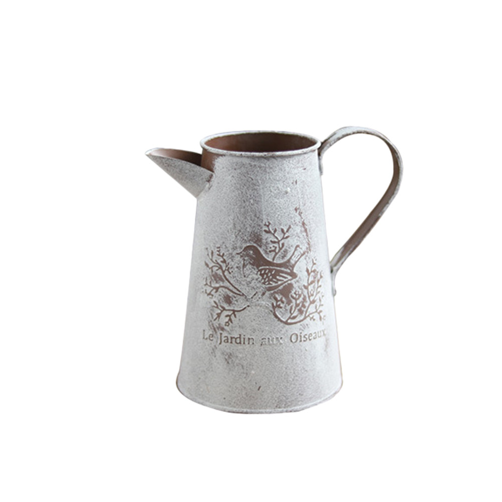 Garden Tin Bucket Vintage Flow - Home Decor Vase With Flowers ulasan dan harga