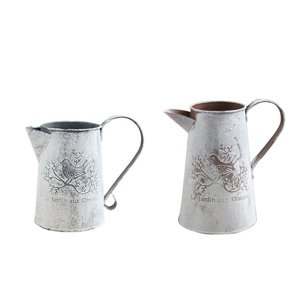 Garden Tin Bucket Vintage Flow - Home Decor Vase With Flowers ulasan dan harga